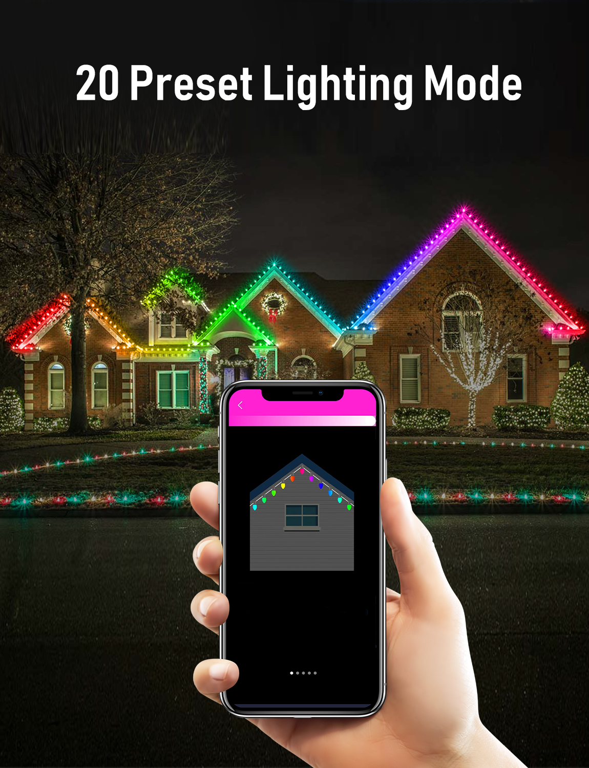C9 Strawberry Outdoor String Lights Aleax Control 10M