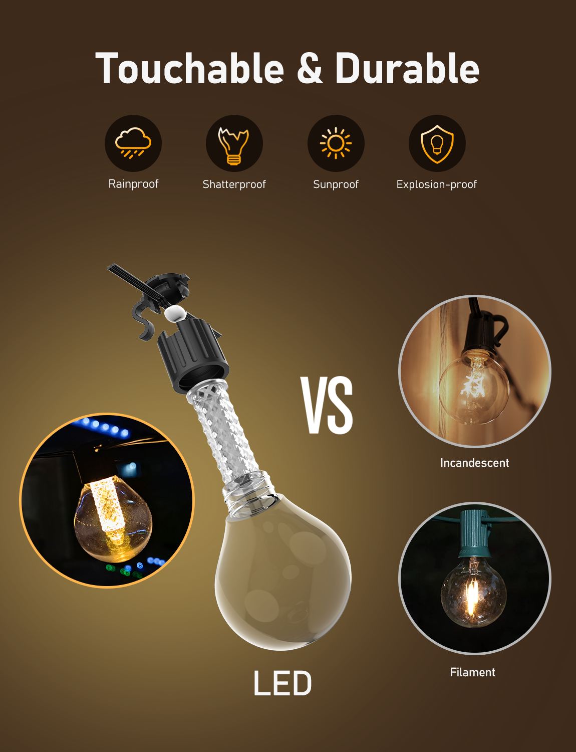G40 Outdoor String Lights 7.5M