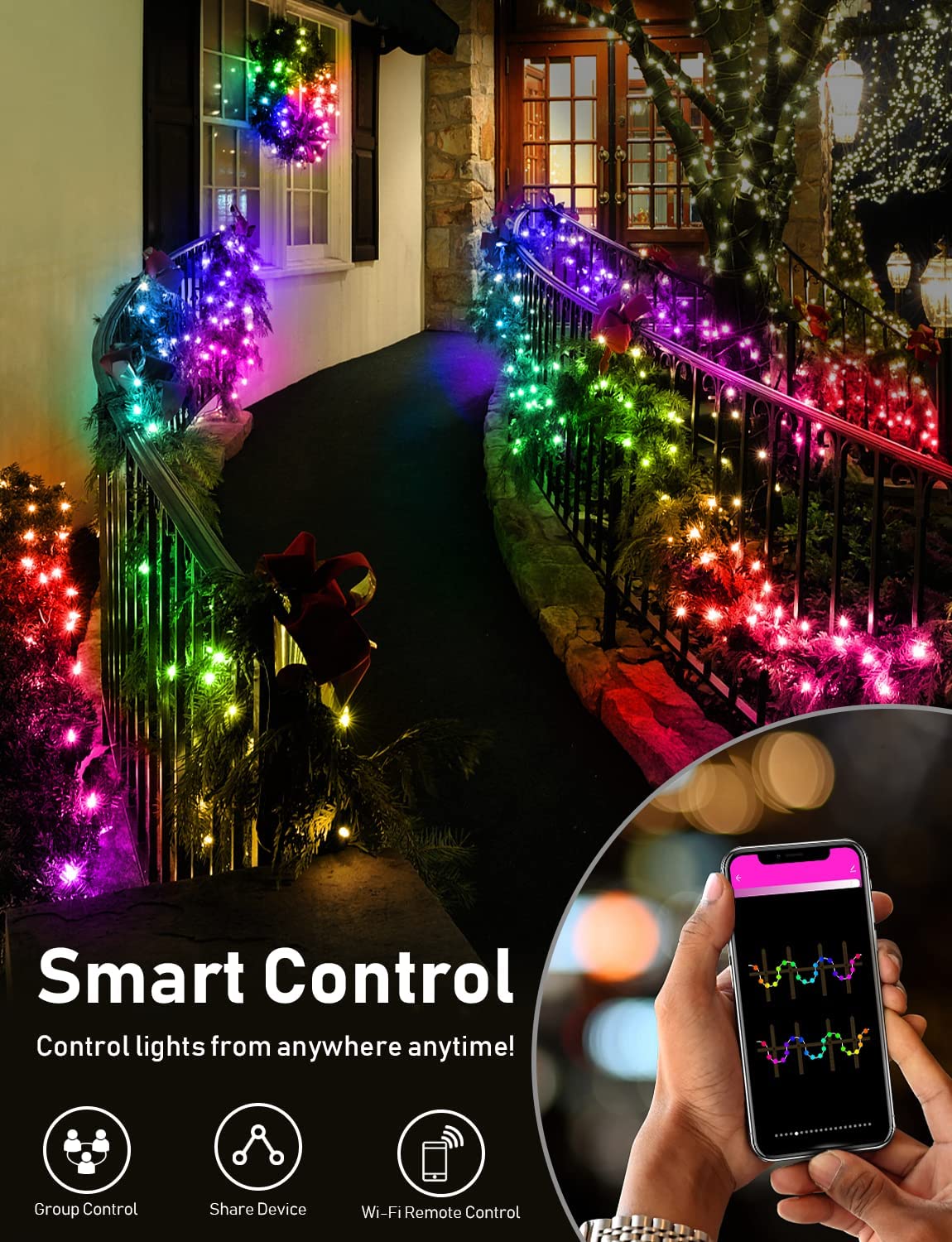 Outdoor Christmas Lights 10M 60LED