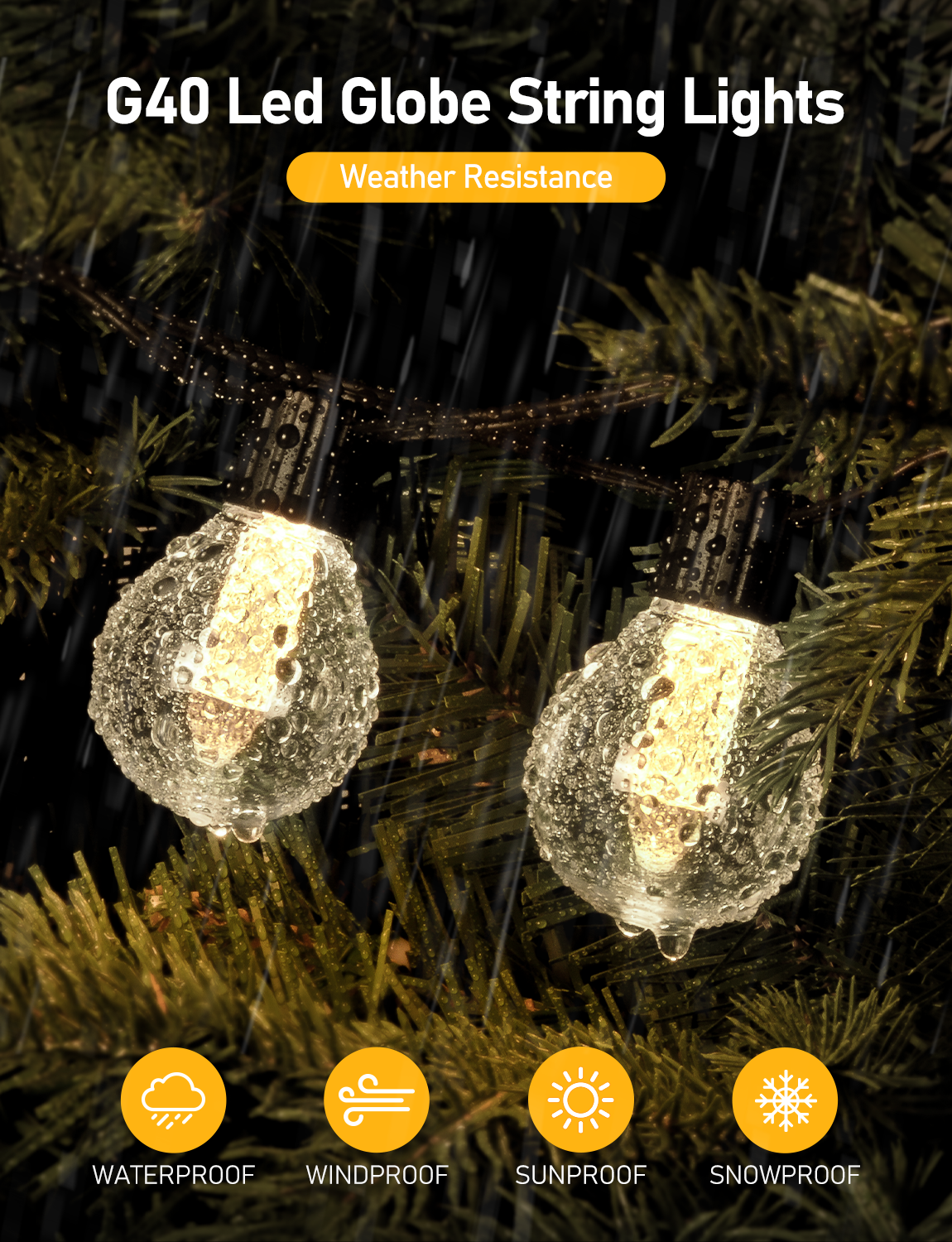 G40 Outdoor String Lights 7.5M