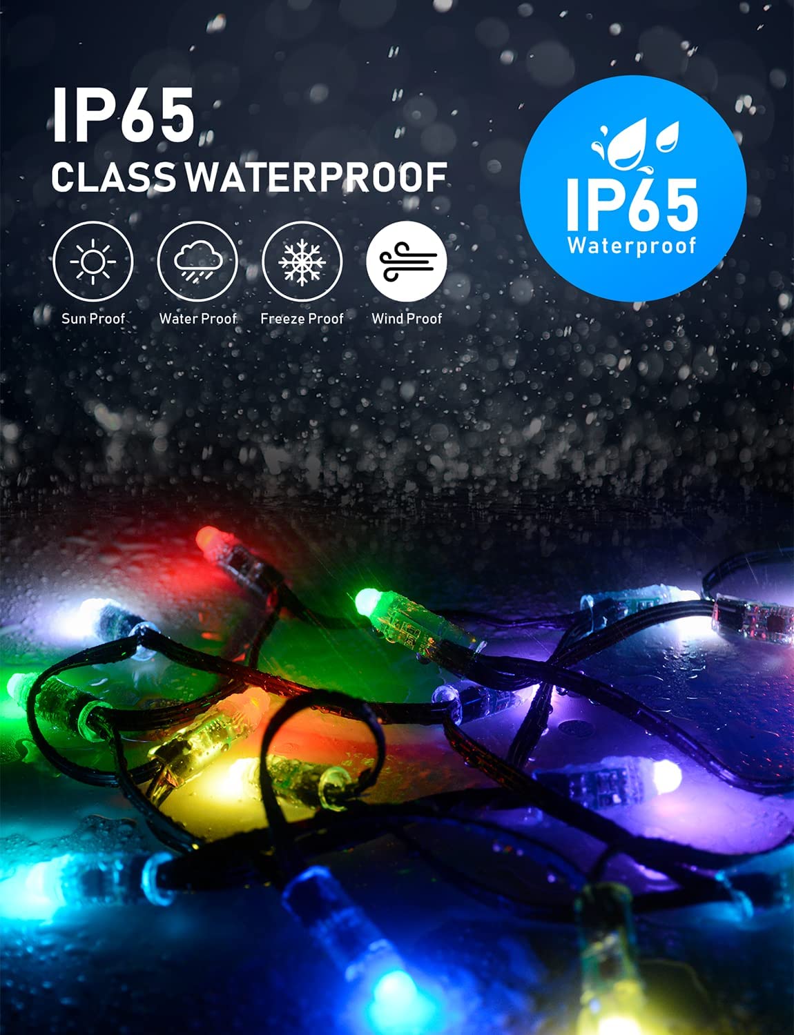 Outdoor Christmas Lights 10M 60LED