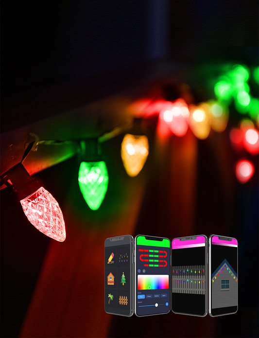 C7 Strawberry Outdoor String Lights